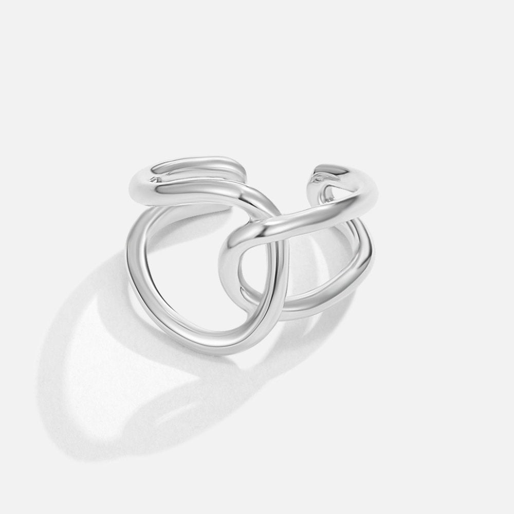 Astrid Smooth Silver-Tone Ring for Every Day