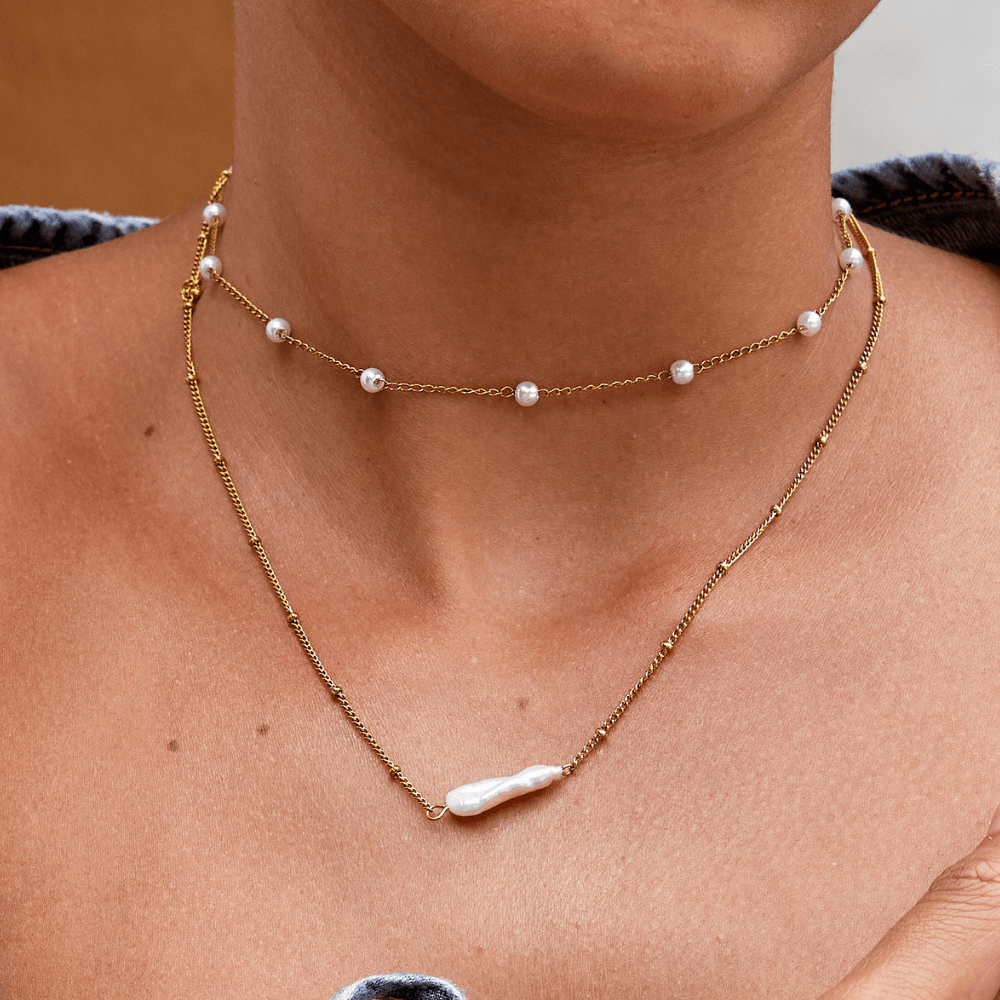 Atasha Irregular Baroque Pearl Strand Necklace