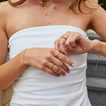 Ayla Mixed Metal Tone Layered Stack Ring