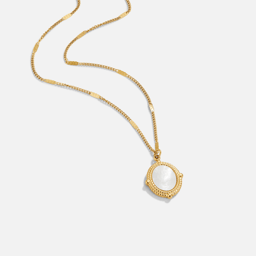Bela Small Shell and Pearl Drop Necklace