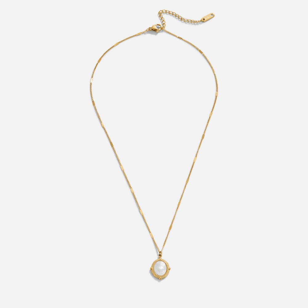 Bela Small Shell and Pearl Drop Necklace