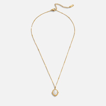 Bela Small Shell and Pearl Drop Necklace