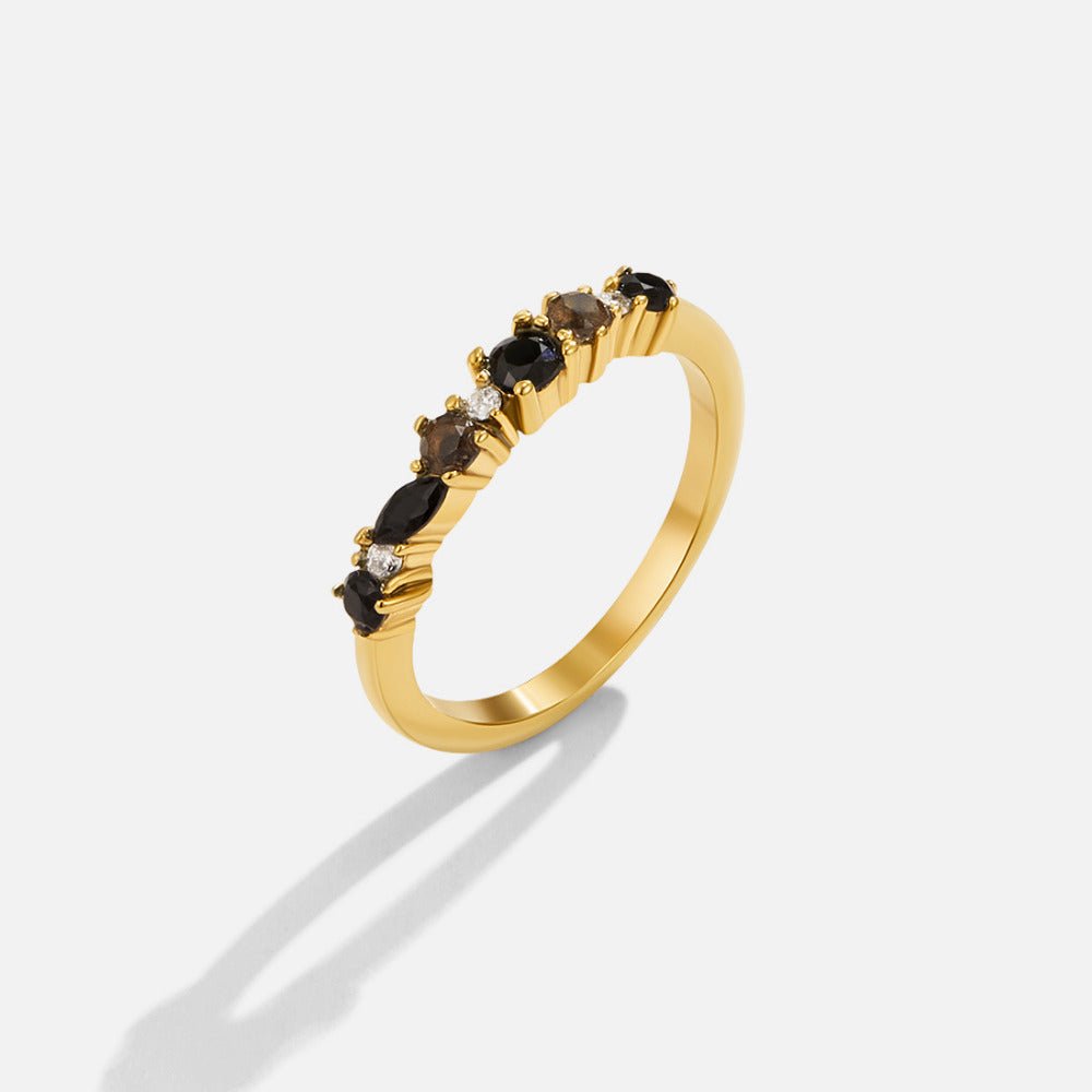 Midnight Crystal Full Circle Eternity Ring