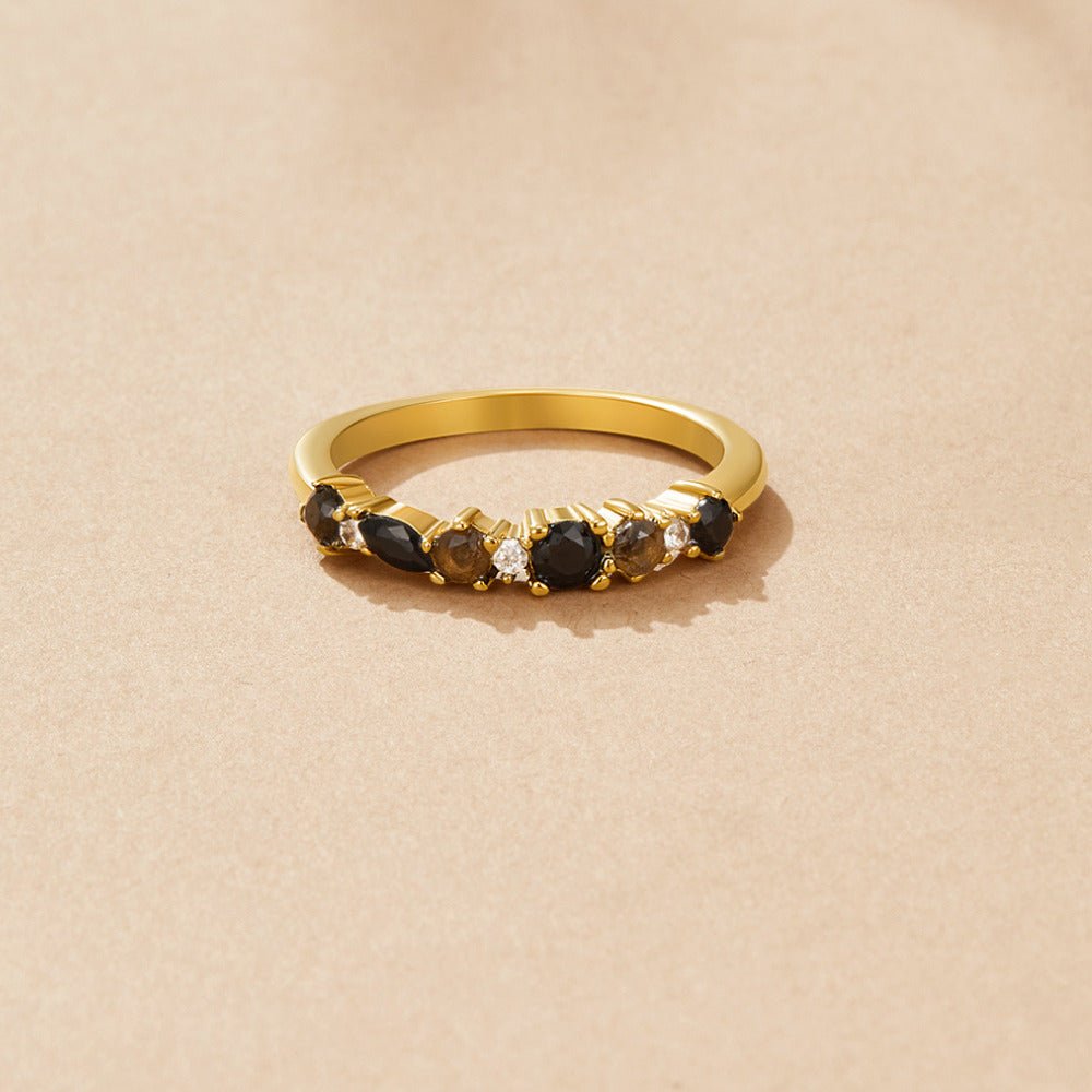Midnight Crystal Full Circle Eternity Ring