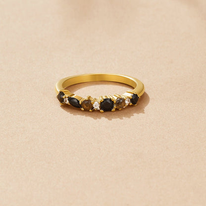 Midnight Crystal Full Circle Eternity Ring