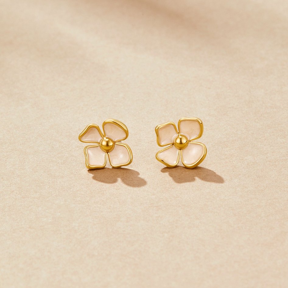 Rounded Blossom Petal Earrings for Every Day