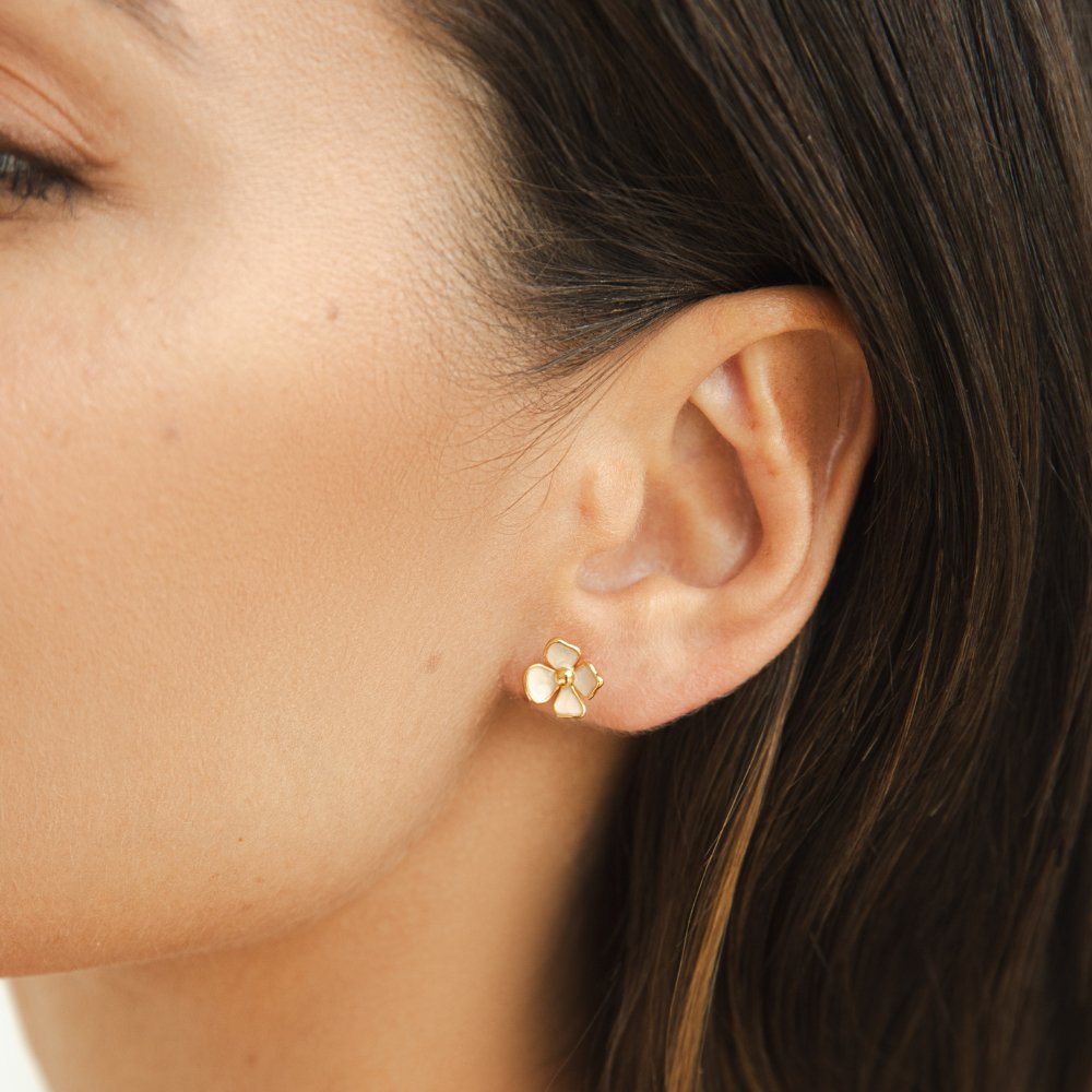 Rounded Blossom Petal Earrings for Every Day