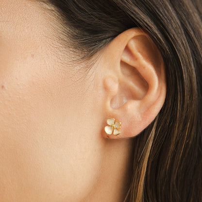 Rounded Blossom Petal Earrings for Every Day