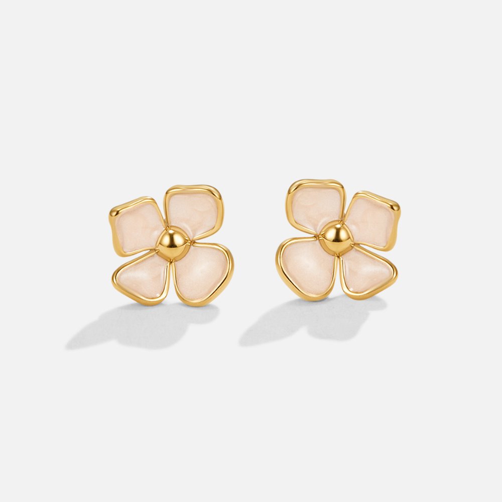 Rounded Blossom Petal Earrings for Every Day