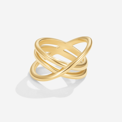 Brooke Looped Infinity Knot Slim Band Ring