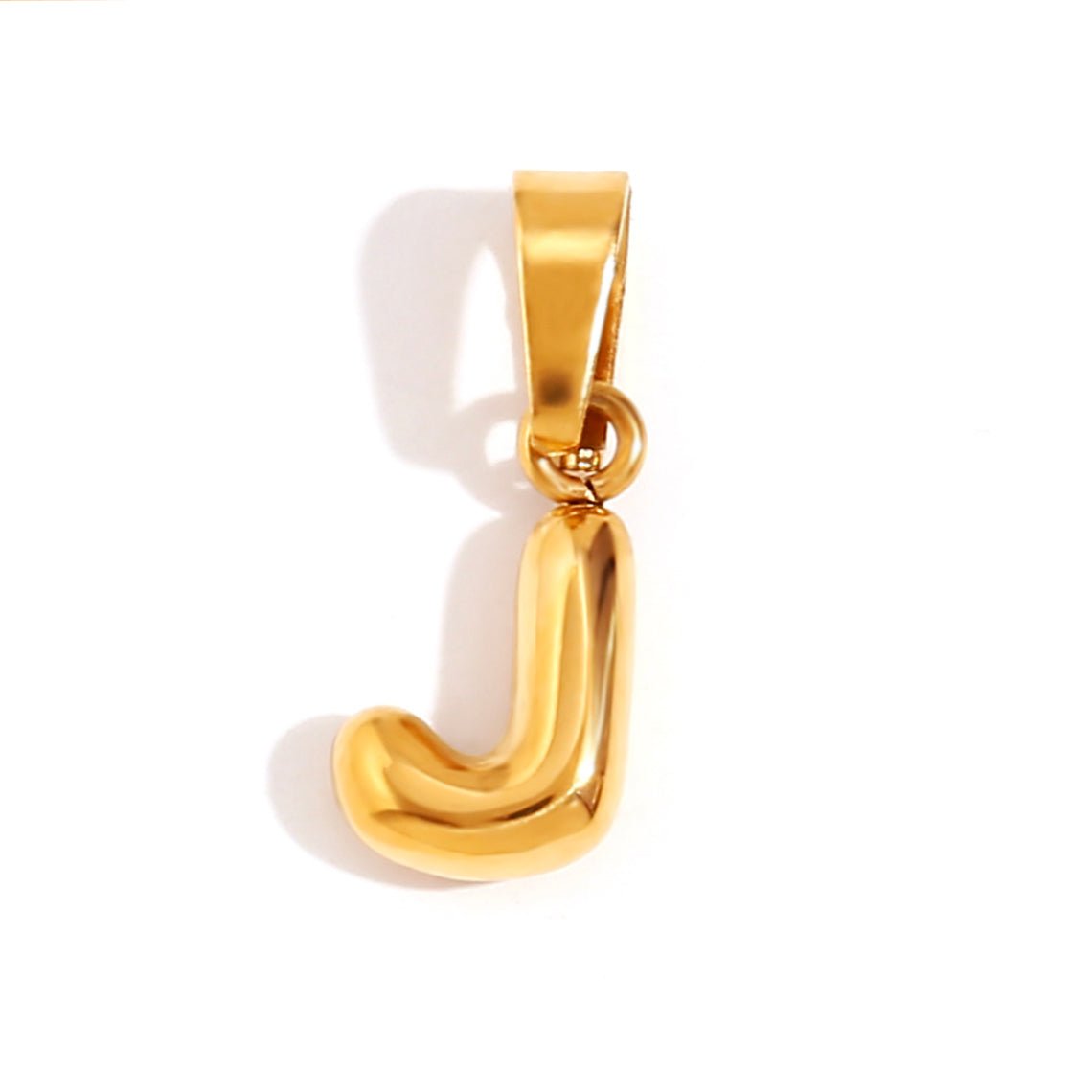Softly Rounded Initial Letter Necklace