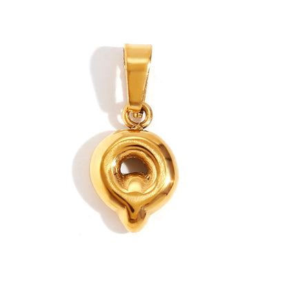 Softly Rounded Initial Letter Necklace