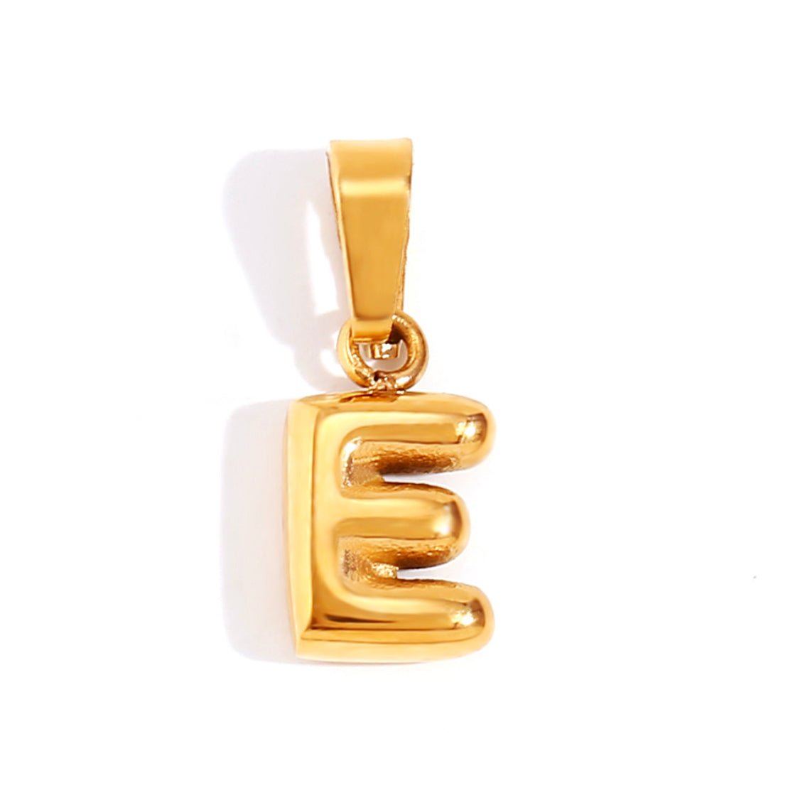 Softly Rounded Initial Letter Necklace