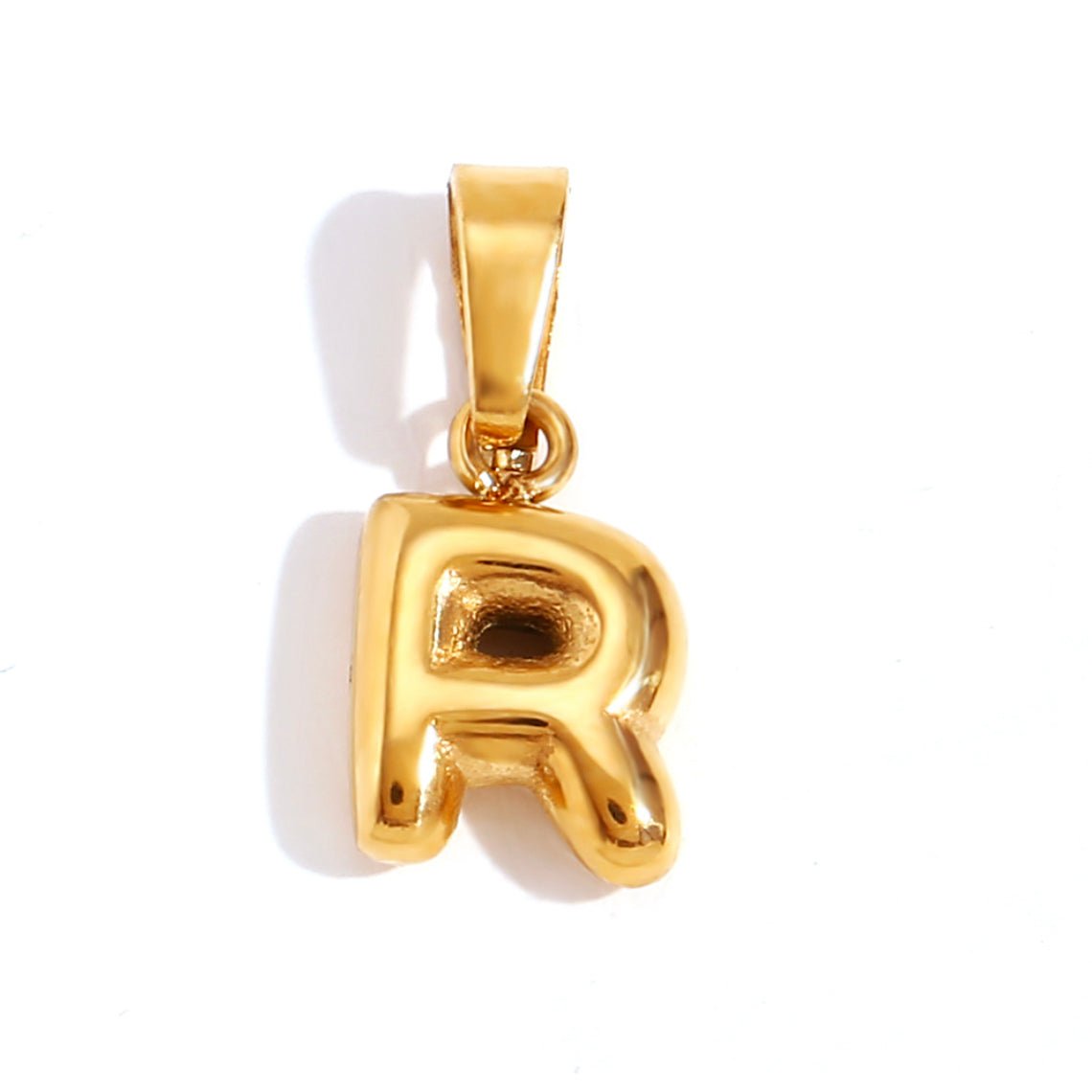 Softly Rounded Initial Letter Necklace