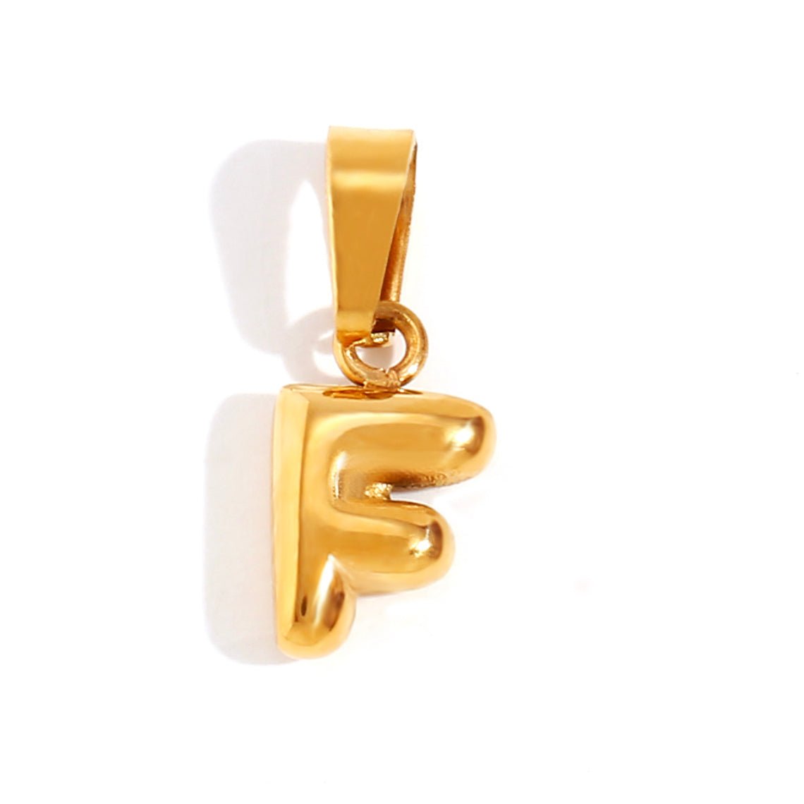 Softly Rounded Initial Letter Necklace