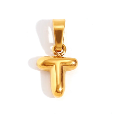 Softly Rounded Initial Letter Necklace