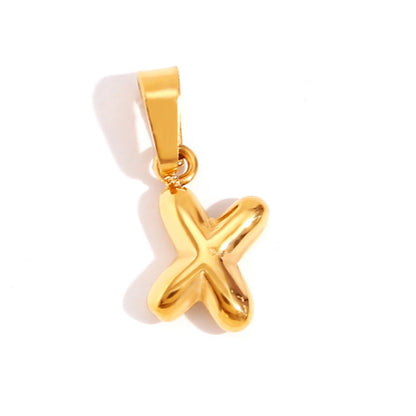Softly Rounded Initial Letter Necklace