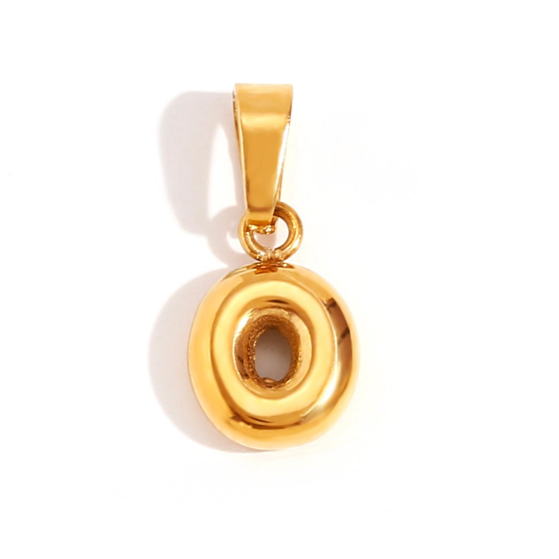 Softly Rounded Initial Letter Necklace