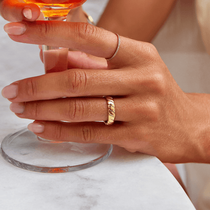 Calira Fine Strand Looped Infinity Ring