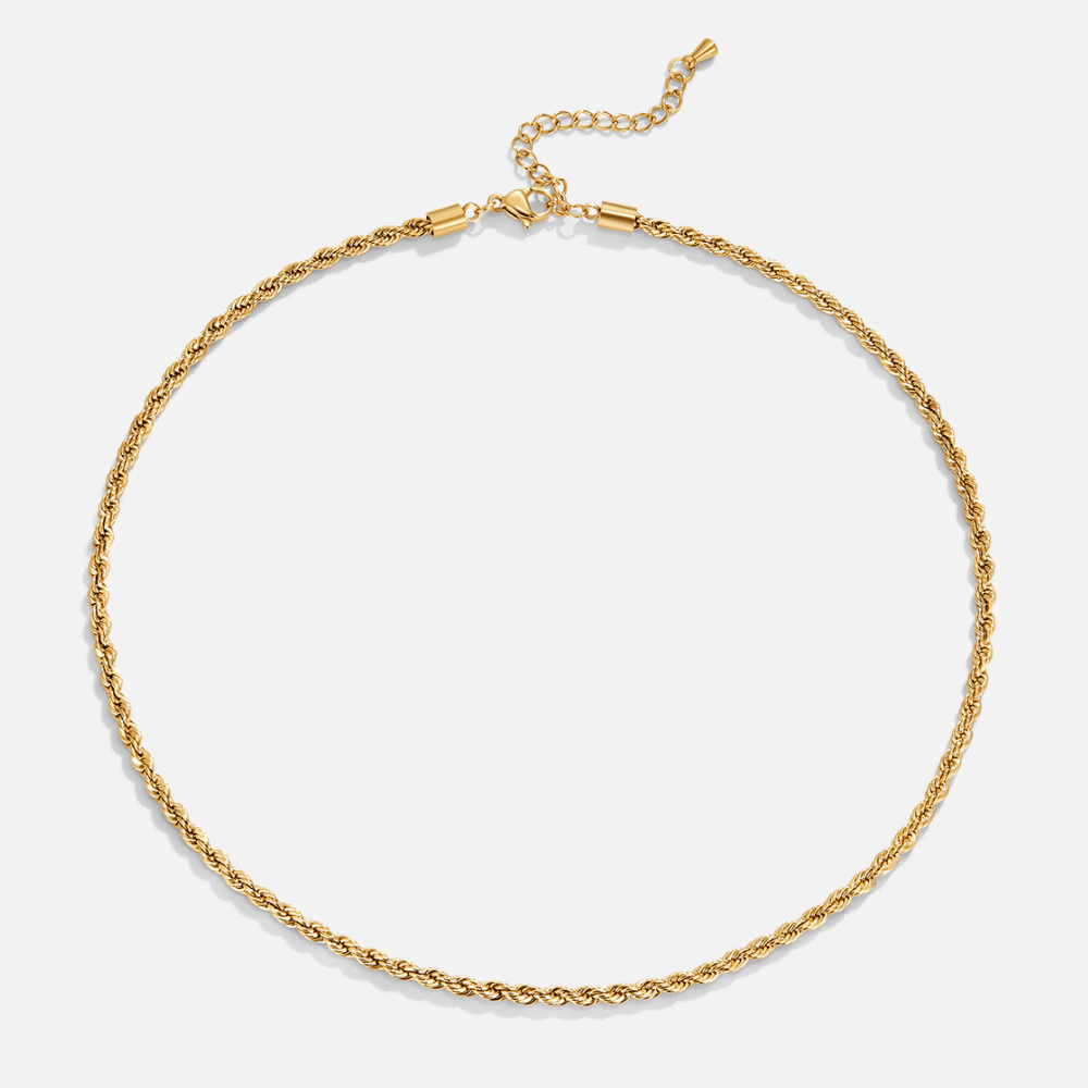 Calla Softly Twisted Link Gold-Tone Necklace
