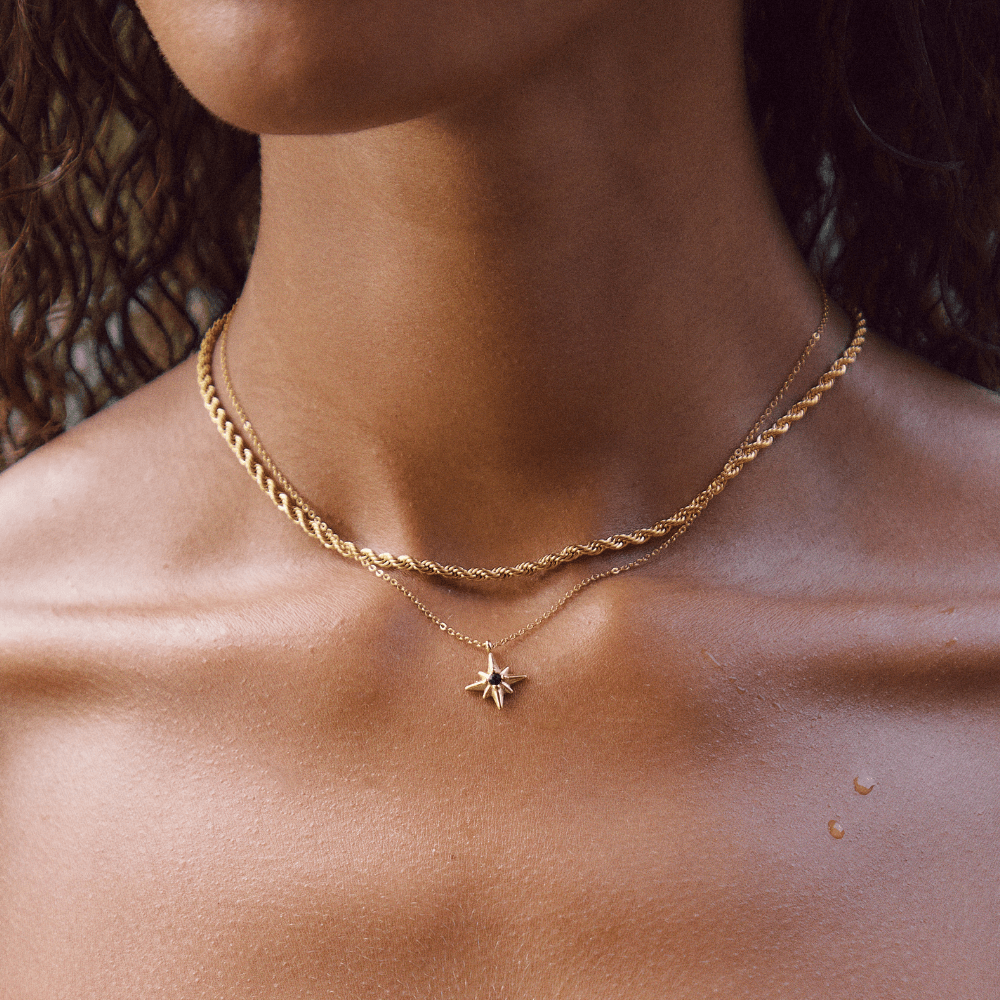 Calla Softly Twisted Link Gold-Tone Necklace