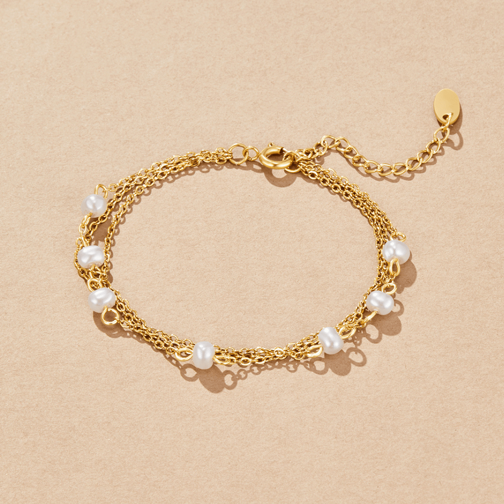 Callie Double Strand Pearl Bracelet