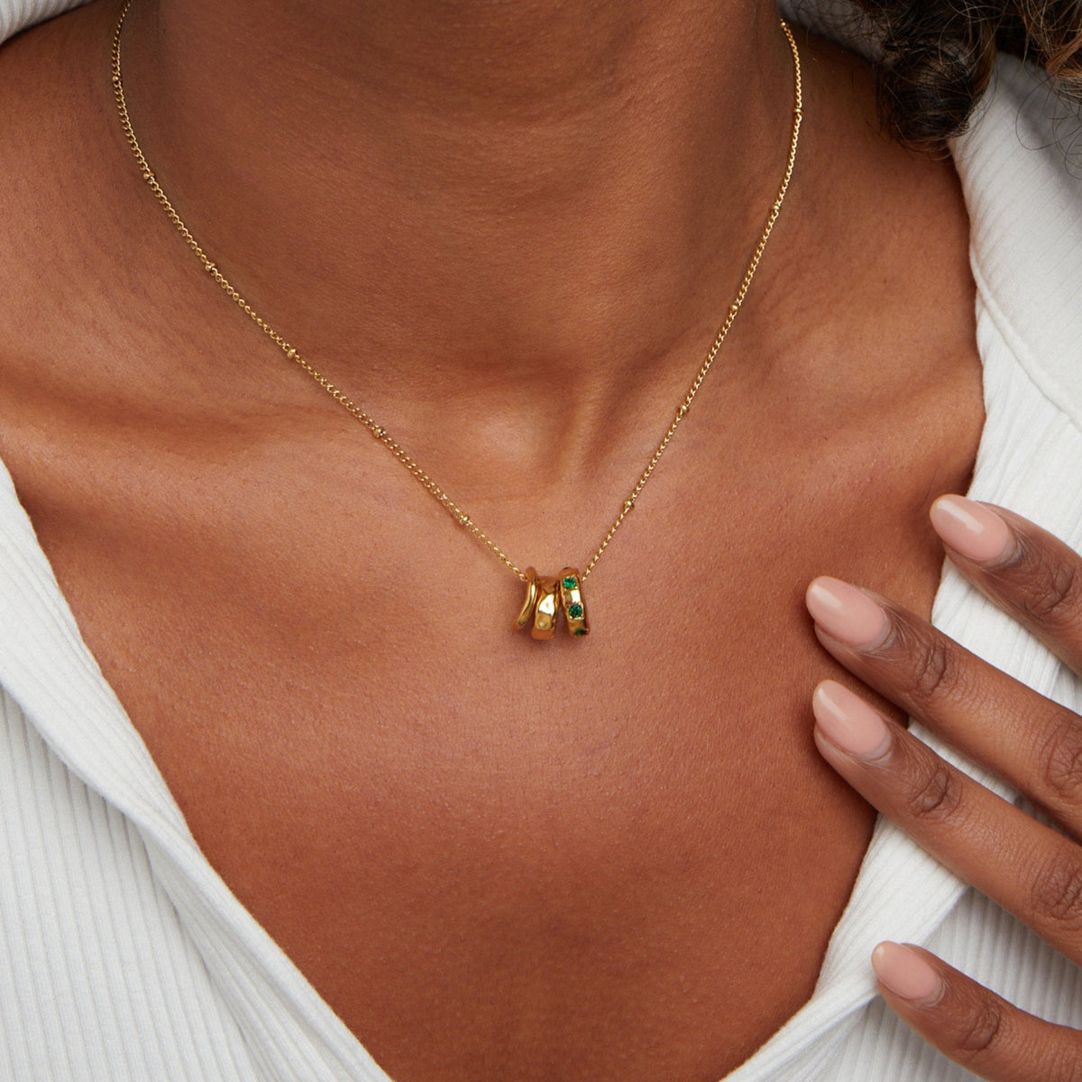 Camilla Plain Drop Pendant Necklace