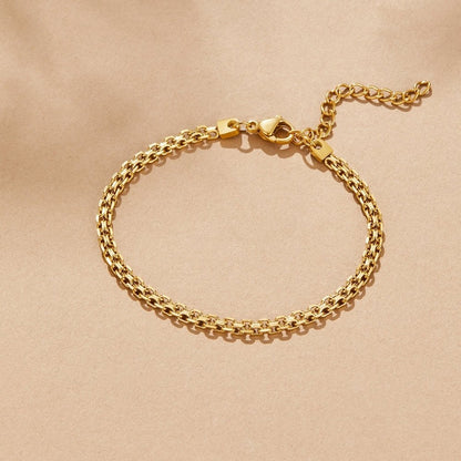 Capri Warm Gold-Tone Link Bracelet