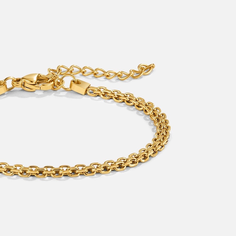 Capri Warm Gold-Tone Link Bracelet