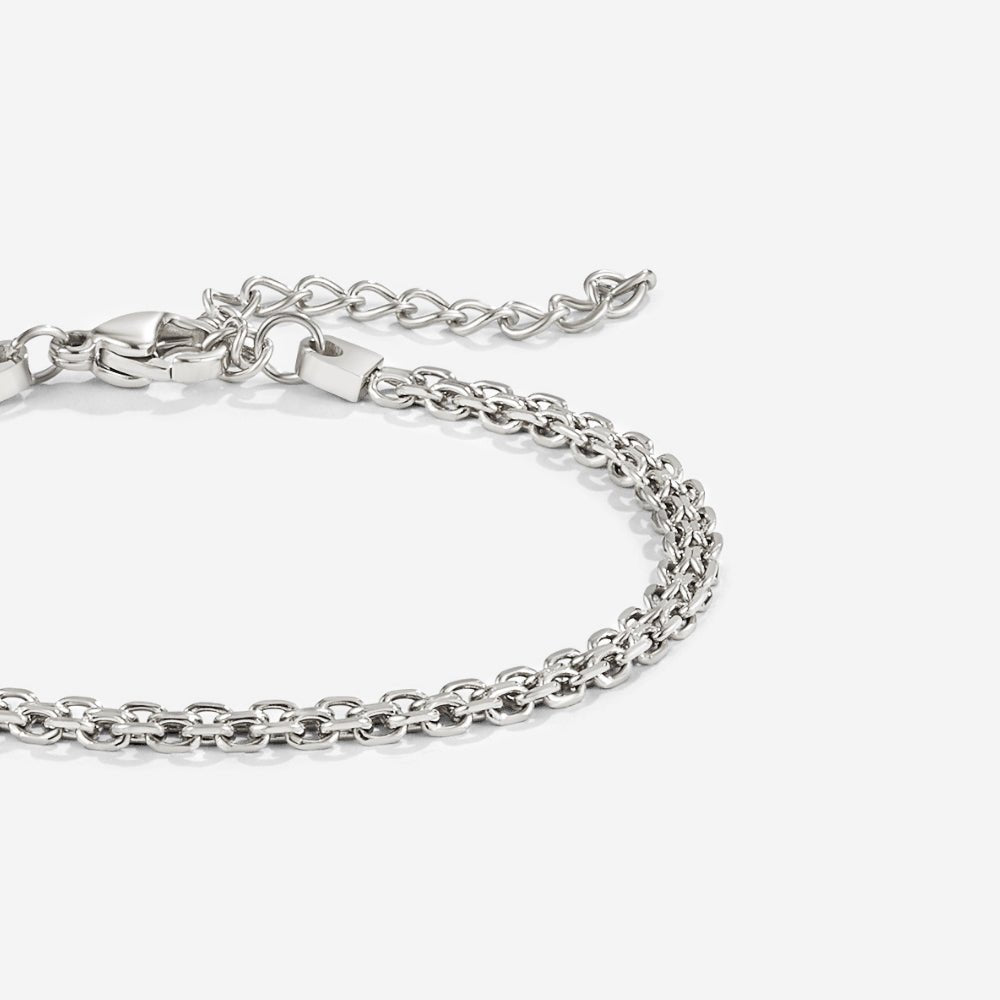 Capri Cool Silver-Tone Link Bracelet
