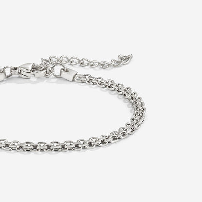 Capri Cool Silver-Tone Link Bracelet