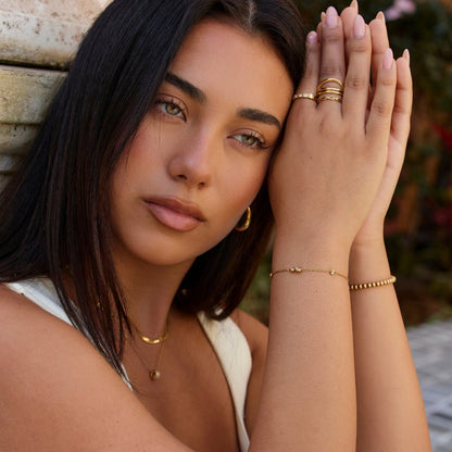 Celina Fine Chain Crystal Bracelet