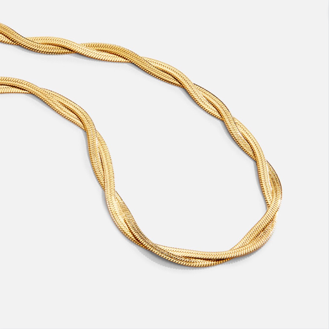 Chiara Turning Snake Chain Collar Necklace
