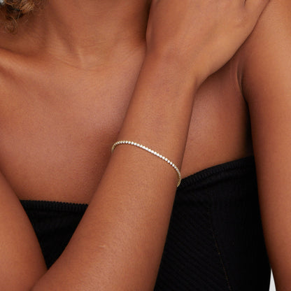 Cordelia Crystal Line Gold-Tone Bracelet