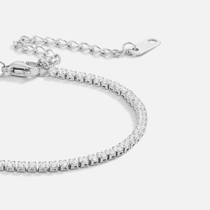 Cordelia Cubic Zirconia Silver-Tone Line Bracelet