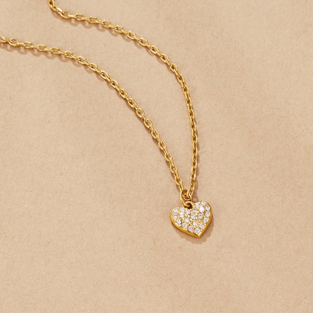 Sweetheart Small Heart Charm Chain Necklace