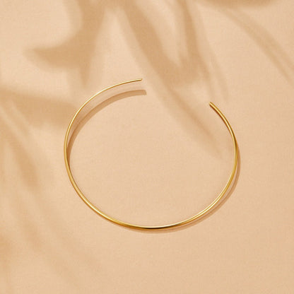 Slim Fitted Gold-Tone Collar Necklace