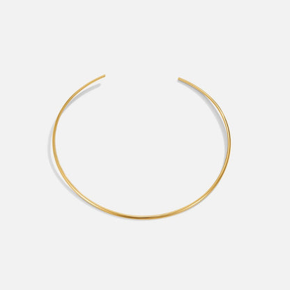 Slim Fitted Gold-Tone Collar Necklace