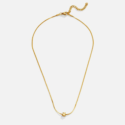 Small Star Charm Gold-Tone Chain Necklace