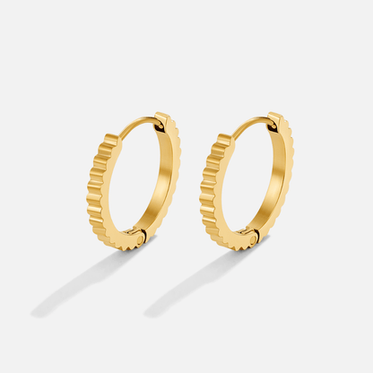 Dakota Snug Fitting Little Huggie Hoop Earrings