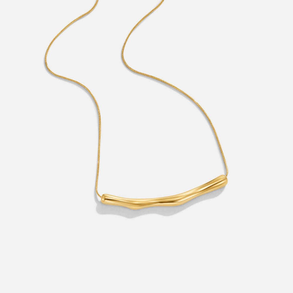 Deana Bamboo Link Gold-Tone Chain Necklace