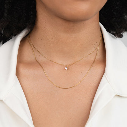 Dina Crystal Two-Strand Gold-Tone Necklace