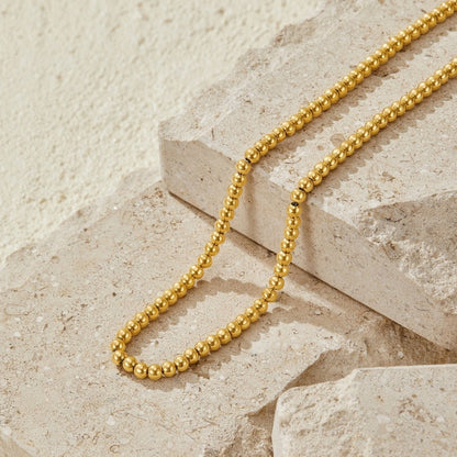 Elena Ball Bead Gold-Tone Chain Necklace
