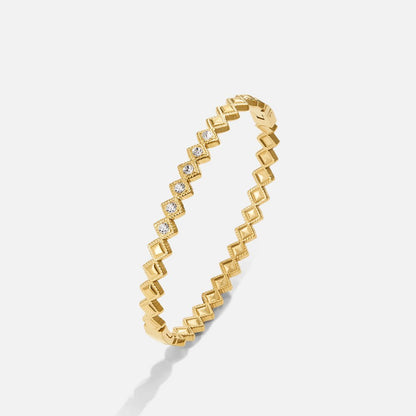 Elle Pointed Crystal Open Cuff