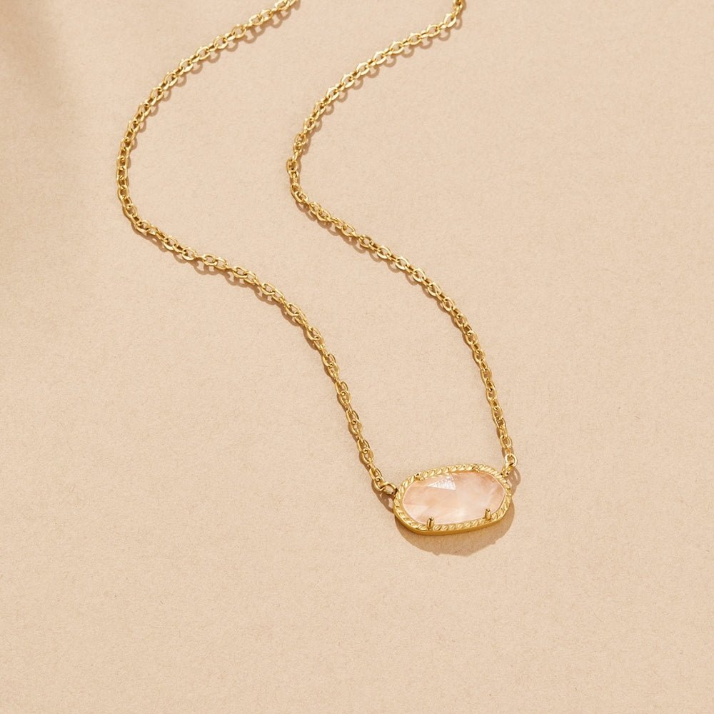 Ember Warm-Toned Stone Drop Necklace