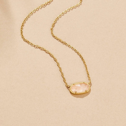 Ember Warm-Toned Stone Drop Necklace