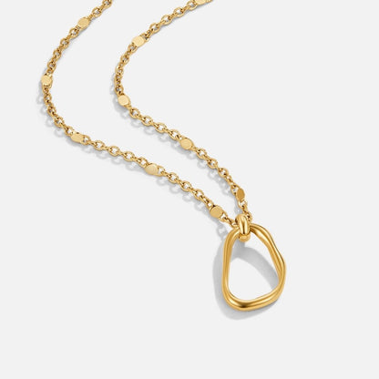 Erin Small Disc Gold-Tone Pendant Necklace