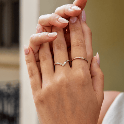 Crown Set Crystal All Round Eternity Ring