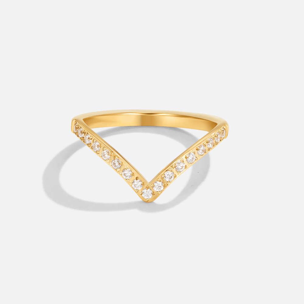 Crown Set Crystal All Round Eternity Ring