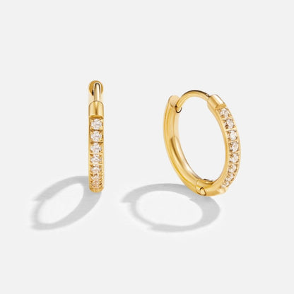 Eternity Gold-Tone Continuous Hoop Earrings